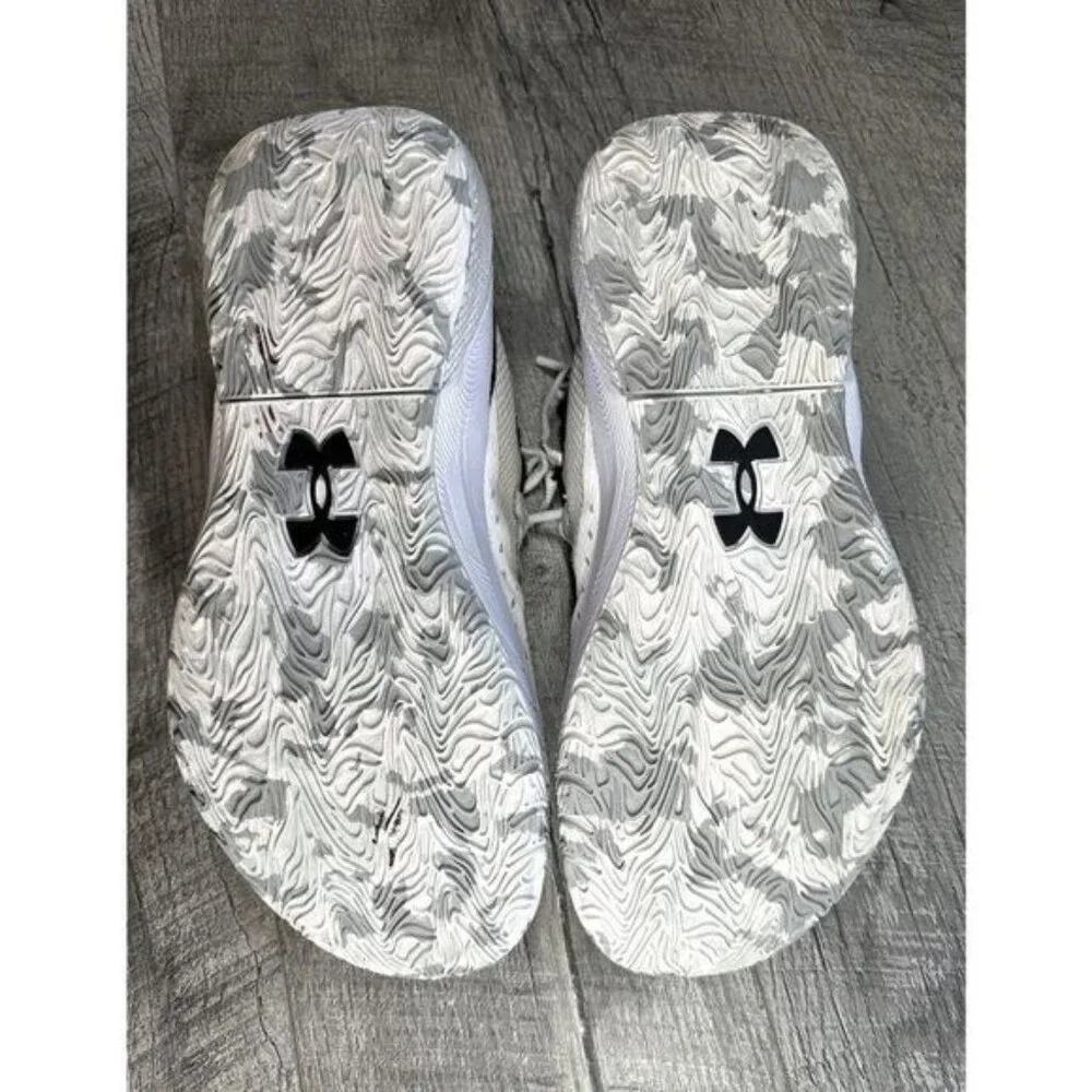 Under Armour Womens HOVR Basketball Shoes 10 White Athletic Sneakers Performance
